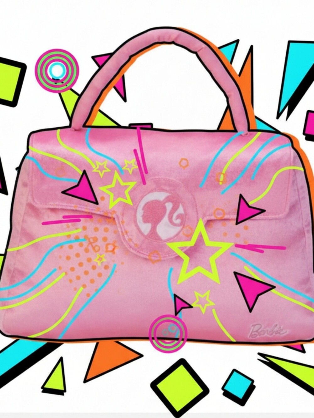 Barbie Purse Pillow Bedding Plush Pink Purse/Bag Shapped Cuddle 💕✨️🎀